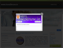 Tablet Screenshot of how2know.in